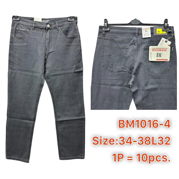 Spodnie męskie jeans Roz 34-38, 1 Kolor .Paczka 10 szt